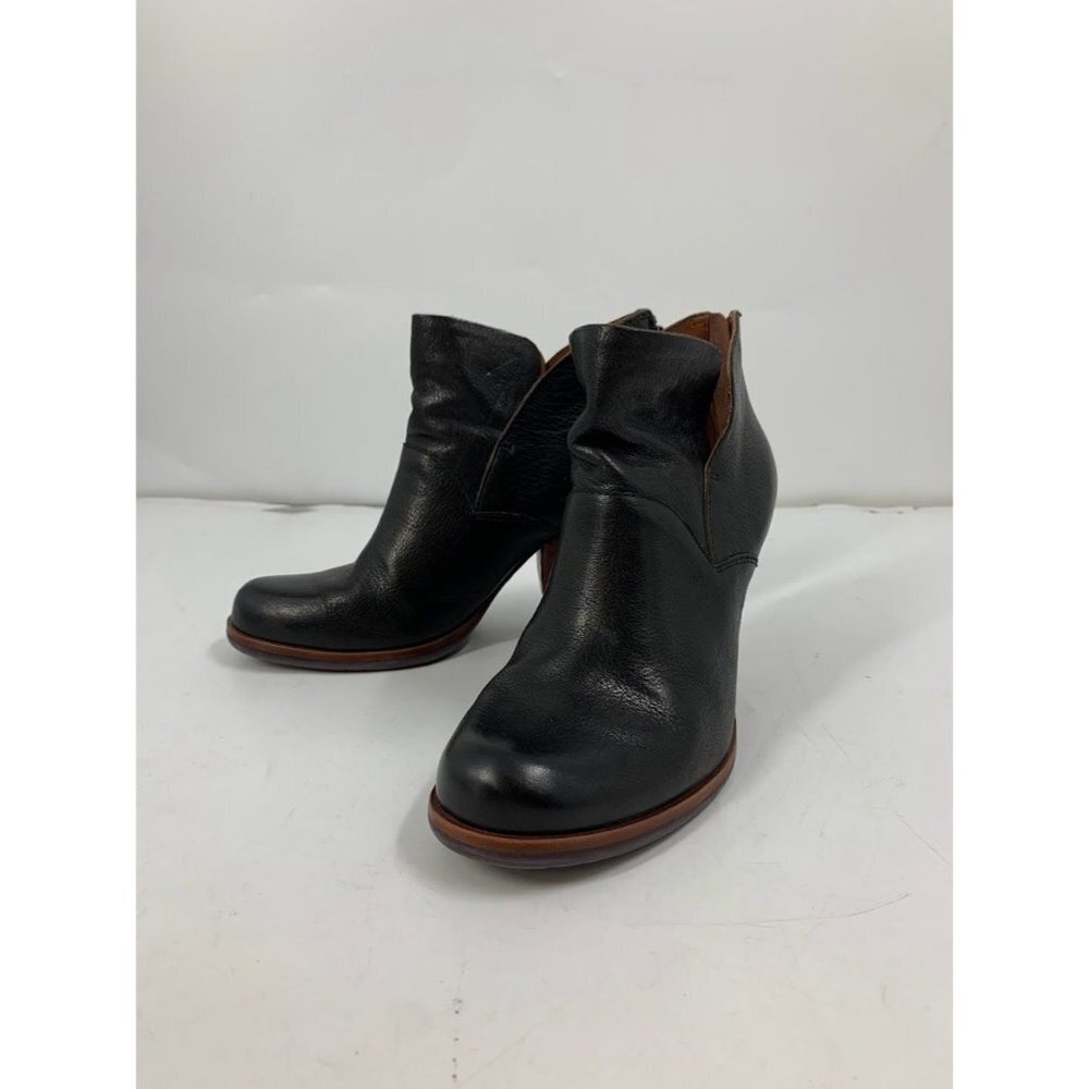 Kork Ease Women's Castaneda Leather Ankle Bootie Boots Chunky Heel Size 10
